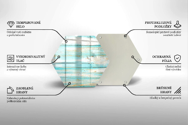 Cache plaque de cuisson Planches de bois vintage