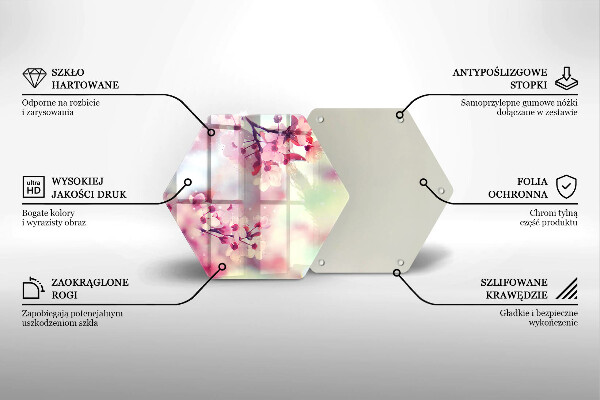 Cache plaque de cuisson Fleurs de pommier nature