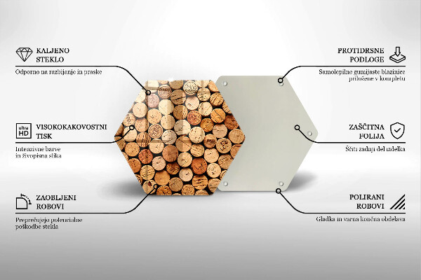Cache plaque de cuisson Modèle de bouchons de vin