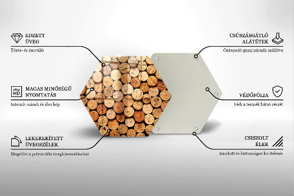 Cache plaque de cuisson Modèle de bouchons de vin