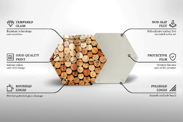 Cache plaque de cuisson Modèle de bouchons de vin