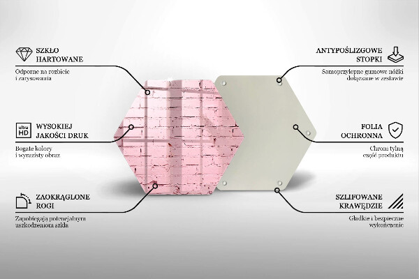 Cache plaque de cuisson Mur de briques pastel