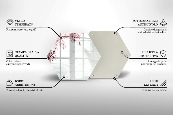 Cache plaque de cuisson Des fleurs sur les planches