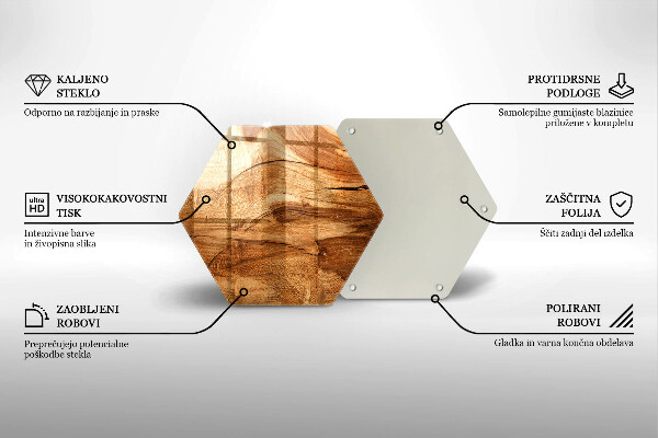 Cache plaque de cuisson Texture de planche de bois