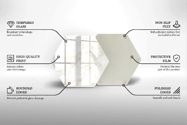 Protection plaque induction Pierre de marbre décorative