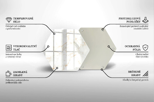 Protection plaque induction Pierre de marbre décorative