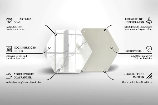 Cache plaque de cuisson Fond de pierre de marbre