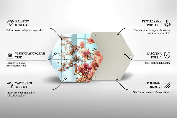 Cache plaque de cuisson Arbre à fleurs roses