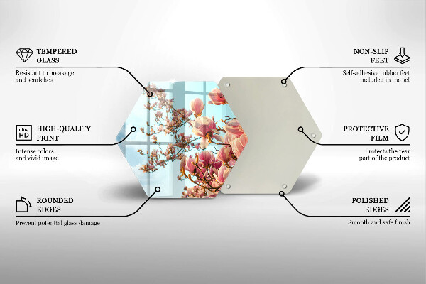 Cache plaque de cuisson Arbre à fleurs roses