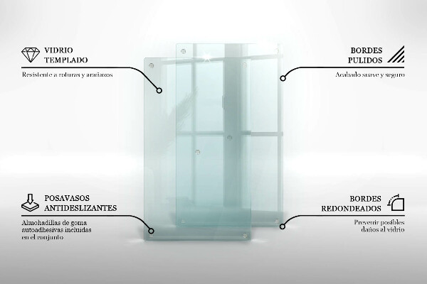 Cache plaque de cuisson transparent 2x30x52 cm