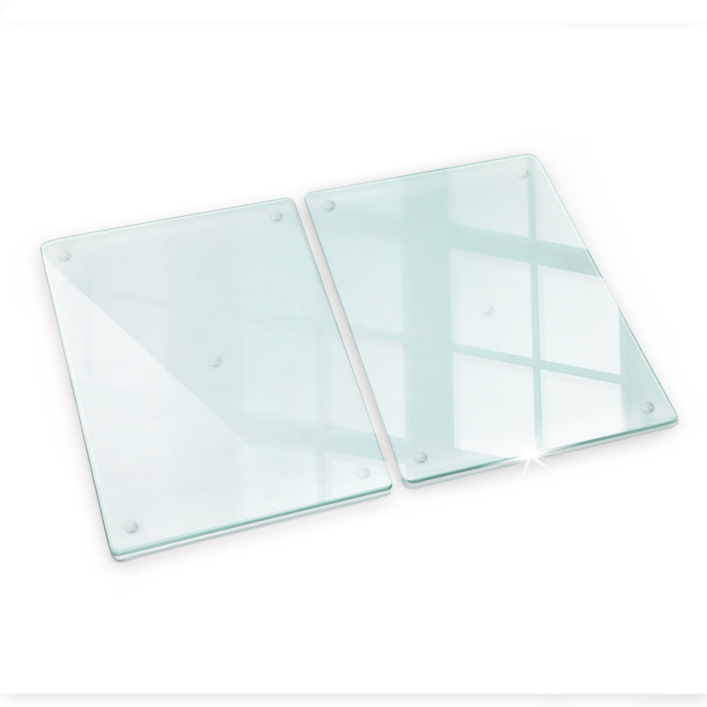 Planche à découper en verre transparent 2x40x52 cm