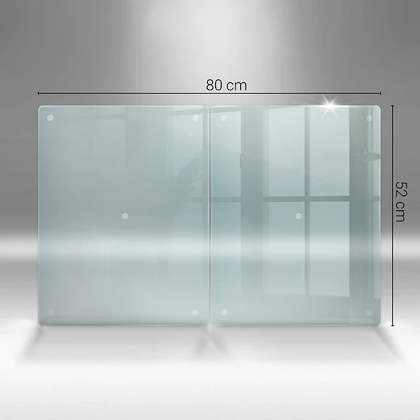 Planche à découper en verre transparent 40x52 cm lot de 2
