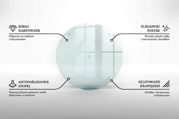 Plaque de protection transparente pour table à induction 30 cm