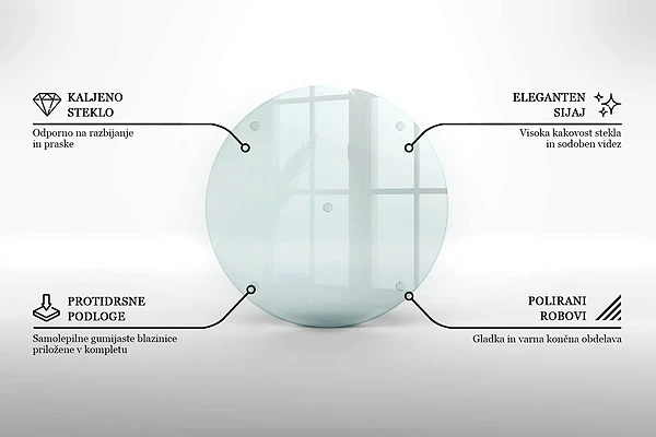 Plaque de protection transparente pour table à induction de 40 cm