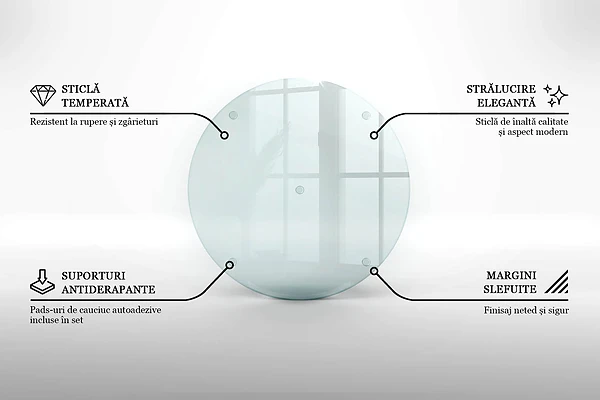 Plaque de protection transparente pour table à induction de 40 cm