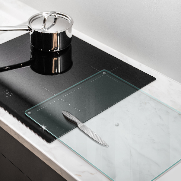 Planche à découper en verre transparent 52x40 cm