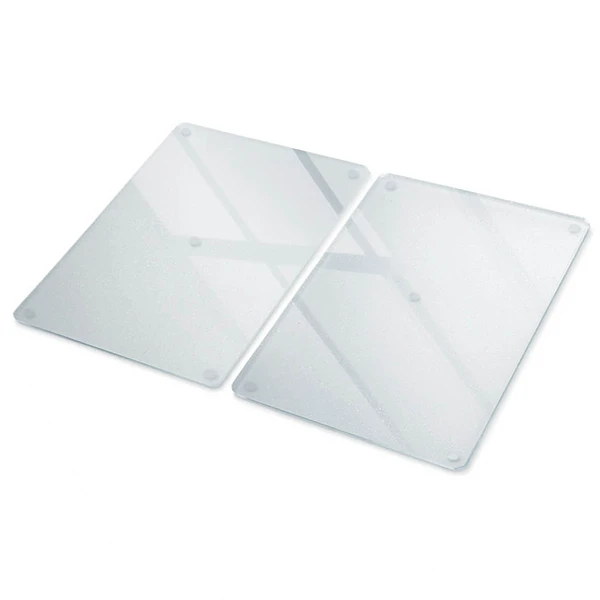 Lot de 2 planches à découper en verre 40 x 52 cm