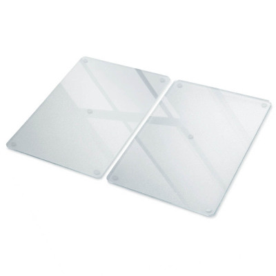 Planche à découper en verre, lot de 2, format 40 x 52 cm