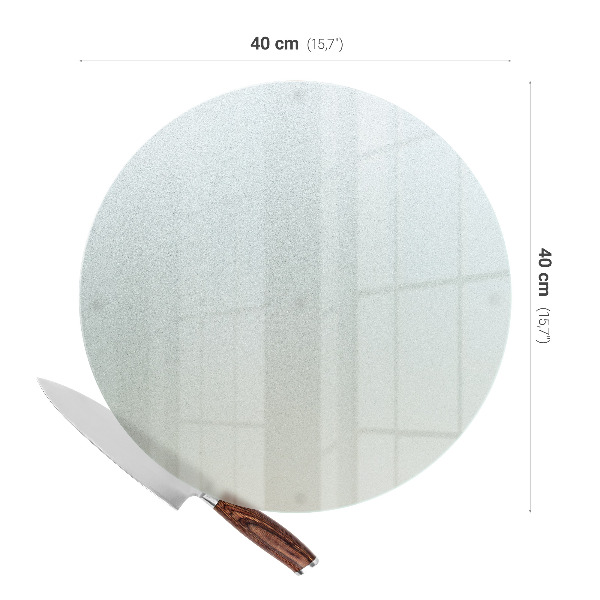 Planche à découper en verre de 40 cm