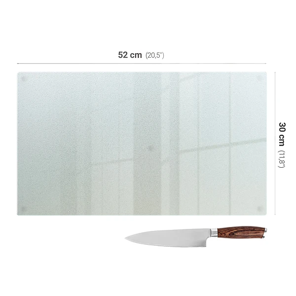 Planche à découper en verre 52 x 30 cm