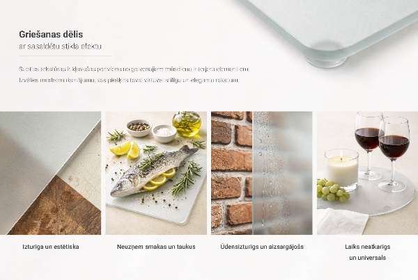 Planche à découper verre 52x30 cm