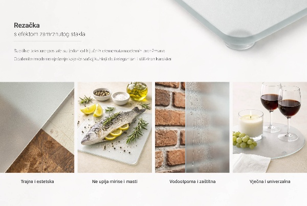 Planche à découper verre 60x52 cm