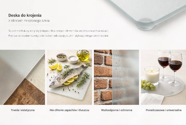 Planche à découper verre 60x52 cm