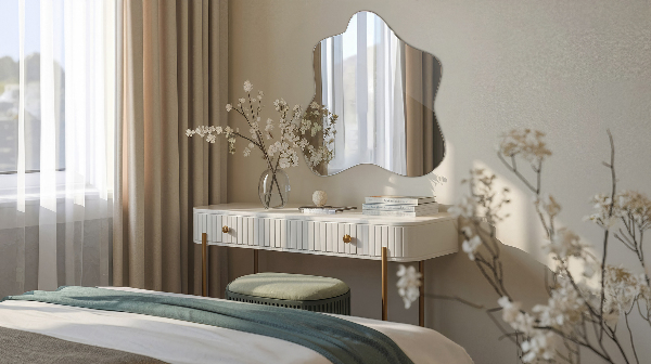 Miroir tache asymétrique 48x48 cm