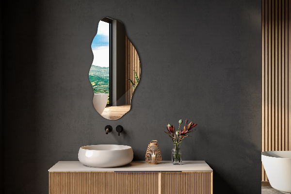 Miroir forme organique tache 45x90