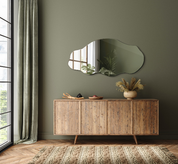 Miroir forme organique tache 45x90