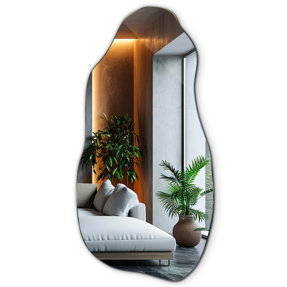 Miroir forme accessoire élégant sans cadre 45x90