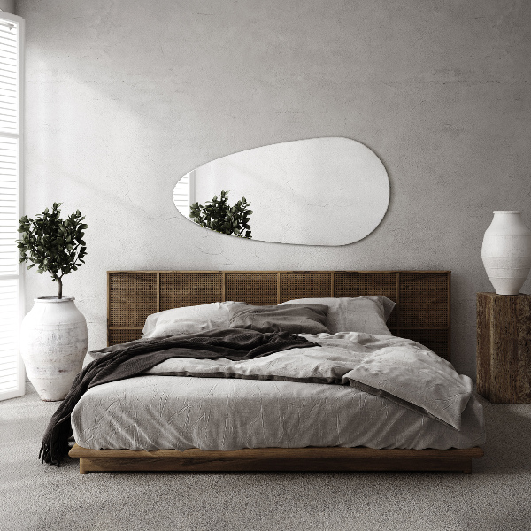 Miroir en forme de goutte sans bordure 45x90 cm