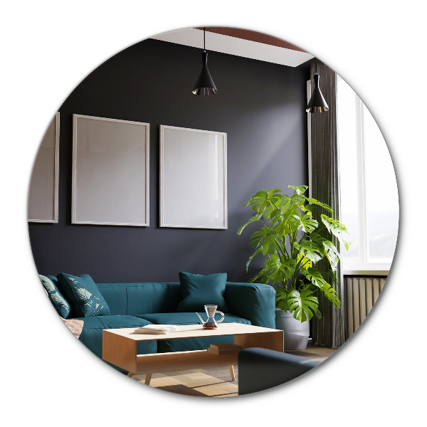 Miroir rond moderne sans bord fi 100 cm