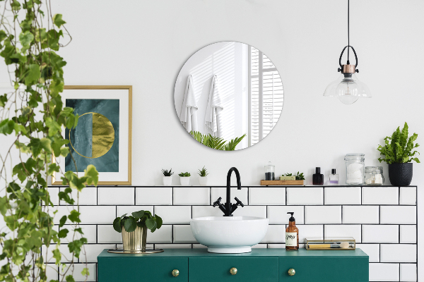 Miroir rond moderne sans bord fi 100 cm