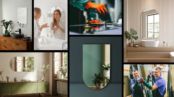 Miroir asymétrique individuel 40x70 cm