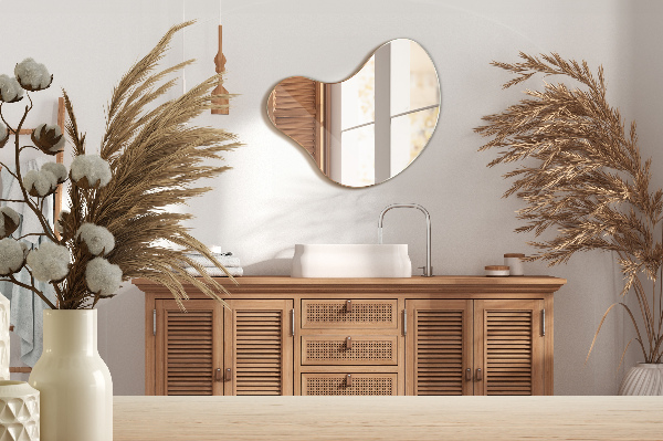 Miroir forme irrégulière sans encadrement 77x77 cm