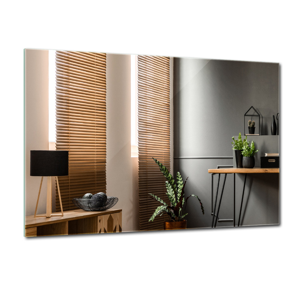 Miroir rectangulaire décoratif sans bordure 100x70 cm