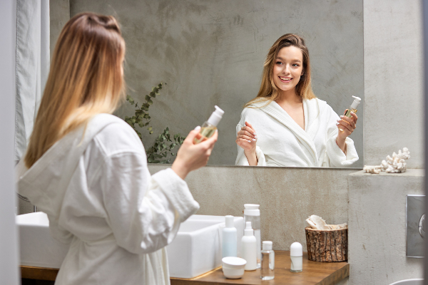 Miroir rectangulaire décoratif sans bordure 100x70 cm