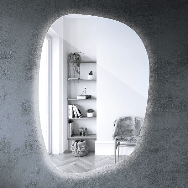Miroir asymétrique led 49x34 cm