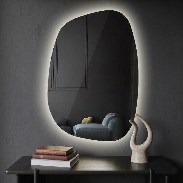 Miroir forme originale lumineux 91x66 cm