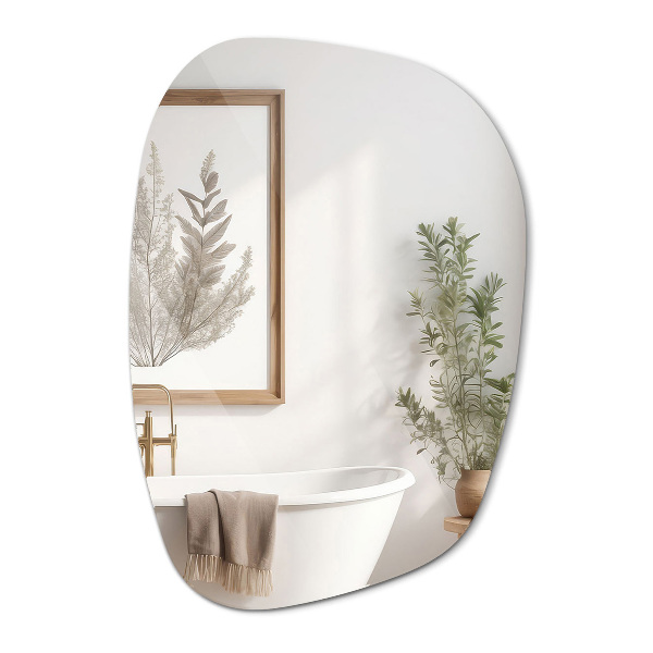 Miroir asymétrique en forme de tache 49x34 cm
