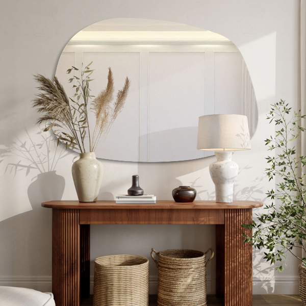 Miroir asymétrique en forme de tache 55x38 cm