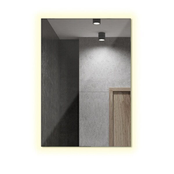 Miroir rectangulaire avec led 80x60 cm