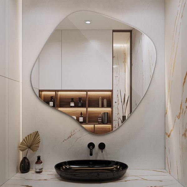 Miroir asymétrique tache original 48x48 cm