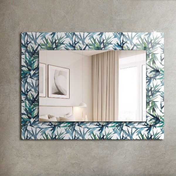 Feuilles de bambou à l'aquarelle