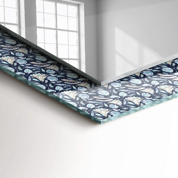 Motif de fleur bleue