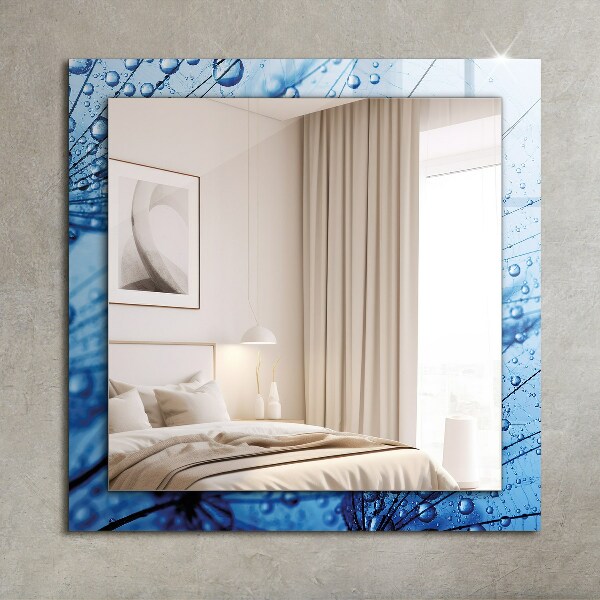 Gouttes d'eau sur éventails