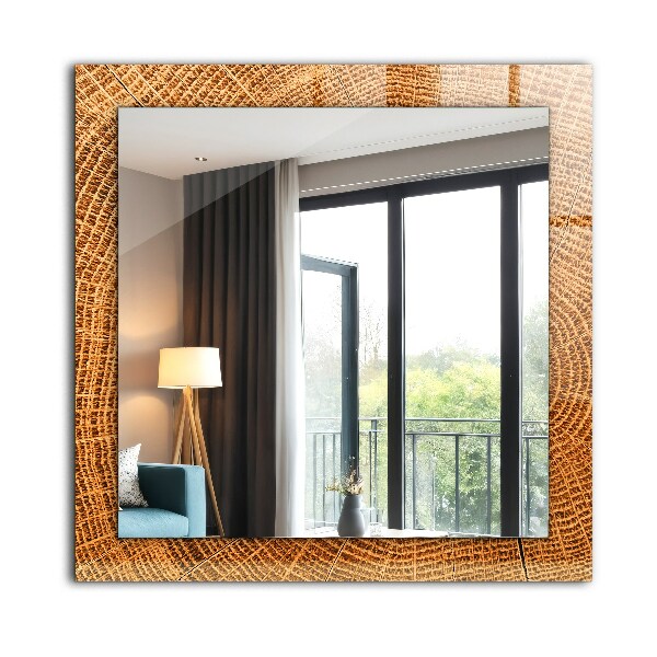 Coupe transversale des anneaux de croissance d'un tronc d'arbre