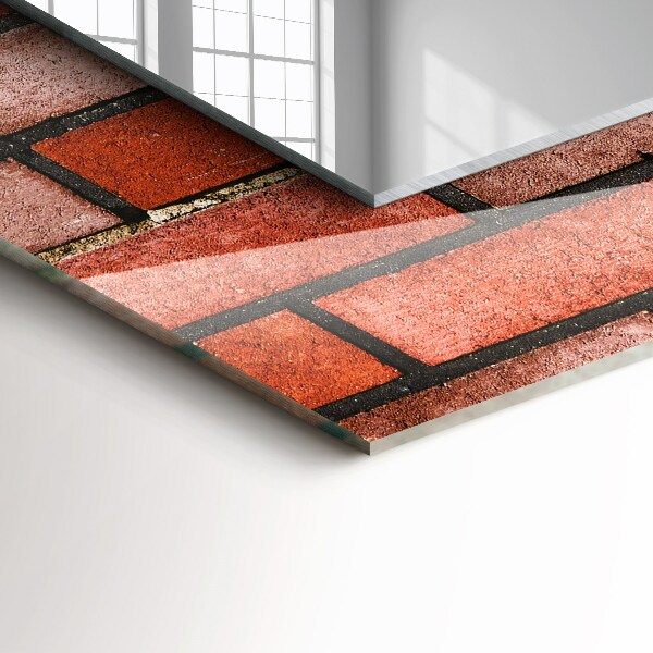 Mur de briques rouges