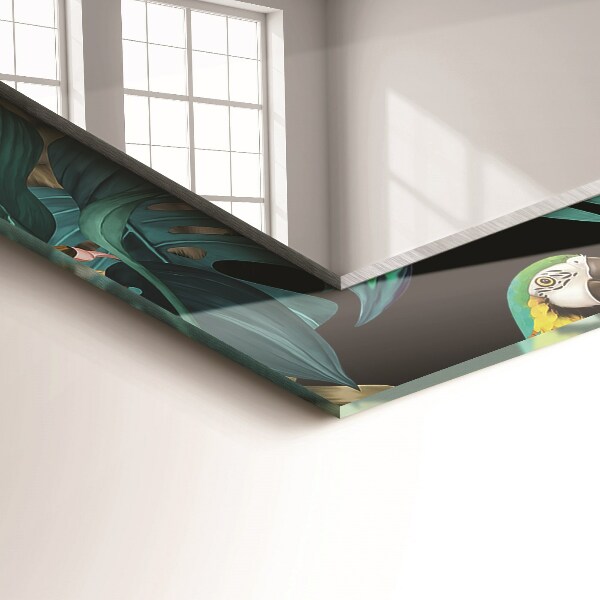 Perroquets avec un tigre dans la jungle